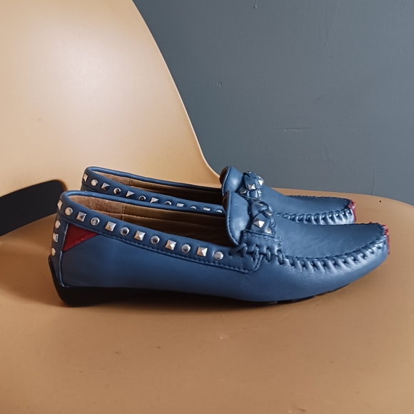 NWOT Robert Zur Blue Moccasin Size 7 - Picture 1 of 10